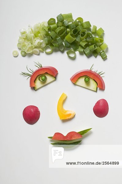 Lustiges Gemüsegesicht