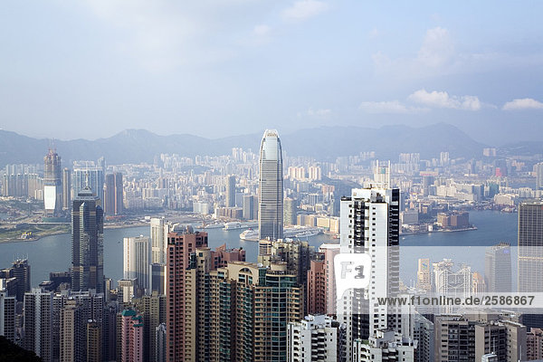 China Hong Kong Blick vom Victoria Peak auf Kowloon