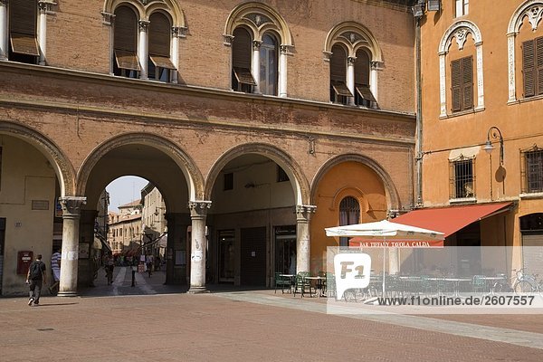 Innenhof von Schloss  Palazzo Comunale  Ferrara  Emilia-Romagna  Italien