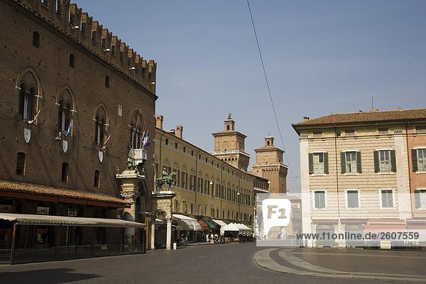 Fassade des Palais  Palazzo Comunale  Ferrara  Emilia-Romagna  Italien