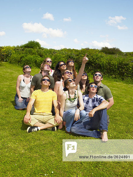 Personengruppe mit Sonnenbrille