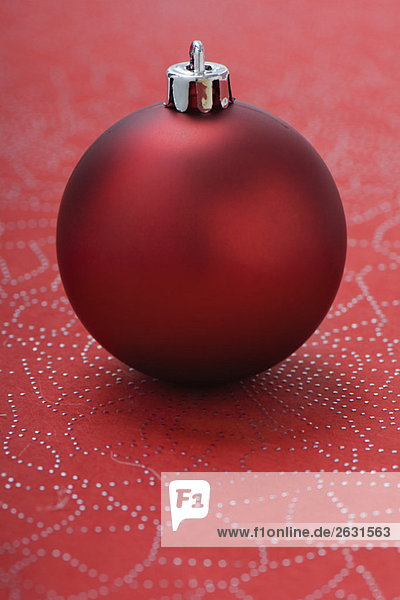 Red Christmas tree ornament