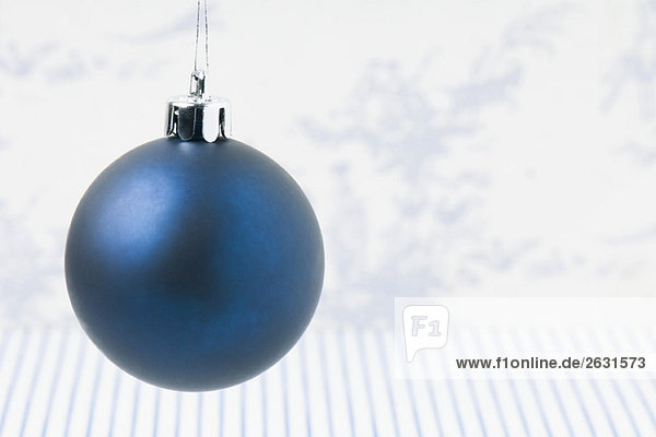 Blue Christmas tree ornament  hanging
