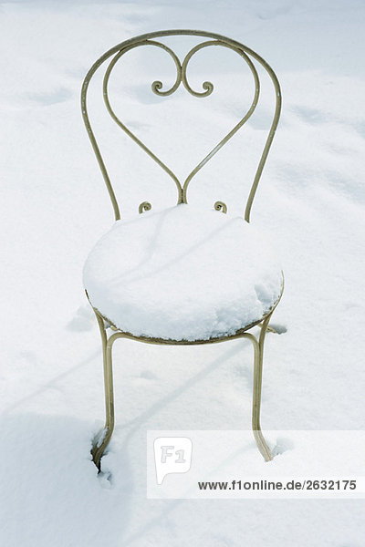 Chair in snow