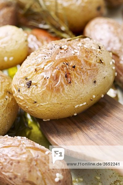 Ofenkartoffeln in Reine (Close Up)