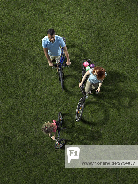 A family cycle ride