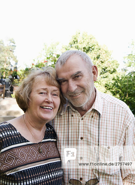 Happy elderly couple