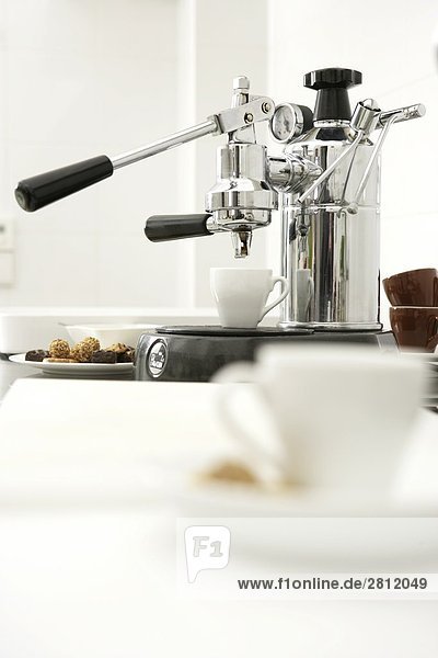 Kaffeemaschine in Küche