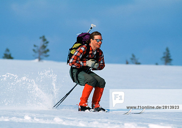 A long distance skier Sweden.