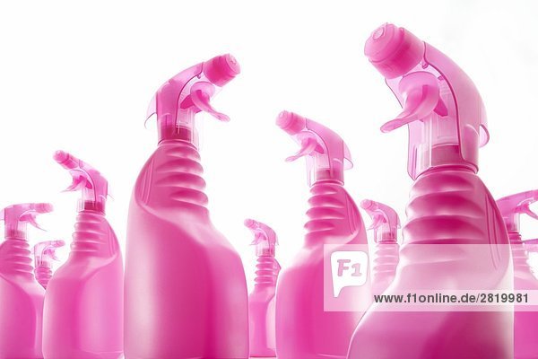 Sprühflaschen rosa Farbe