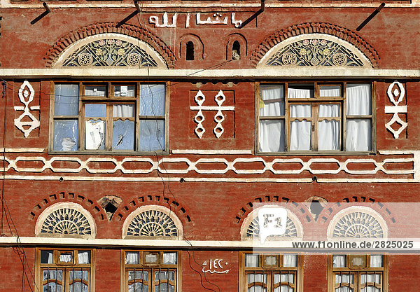 Fassade Hausfassade Jemen Hausfassade