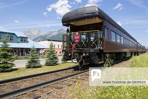 Historische Zug macht in Fernie  British Columbia  Kanada stoppen.