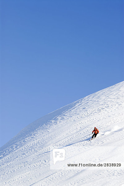 Skitour auf Cowboy Ridge  singen Pass  Whistler  British Columbia  Kanada.
