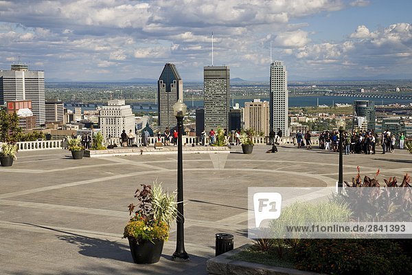 Ansicht von Montreal aus Mont Royal  Montreal  Quebec  Kanada.
