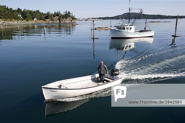 Mensch Menschen Bay of Fundy Kanada Fischerboot New Brunswick Neubraunschweig