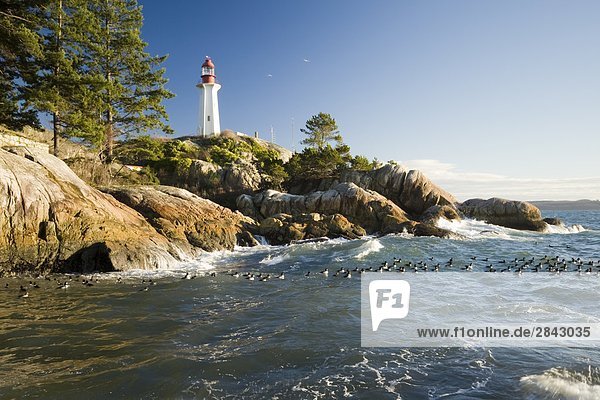 Point Atkinson lighthouse park in West Vancouver  British Columbia  Canada
