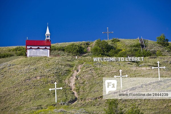 Mission de qu Kirche  1865 gegründet  in der Stadt Lebret  qu Valley  Saskatchewan  Kanada