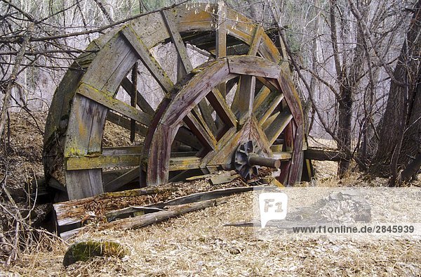Alte Mühle Waterwheel  British Columbia  Kanada.