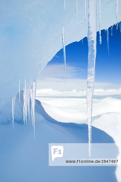 Antarctic Eiszapfen  Snow Hill Island  Weddell-Meer  Antarktis