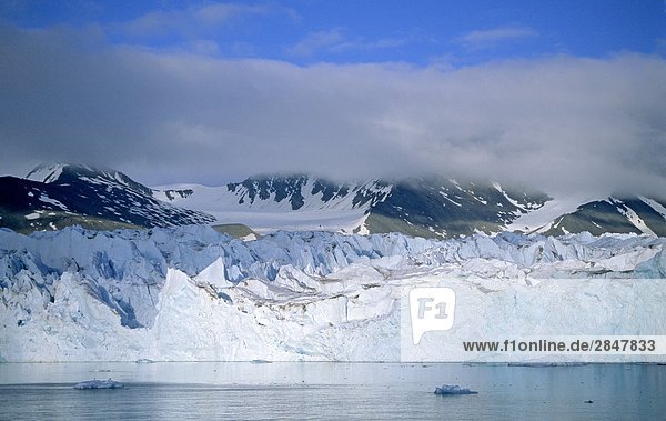 Monaco-Gletscher  Svalbard Archipels  arktische Norwegen.