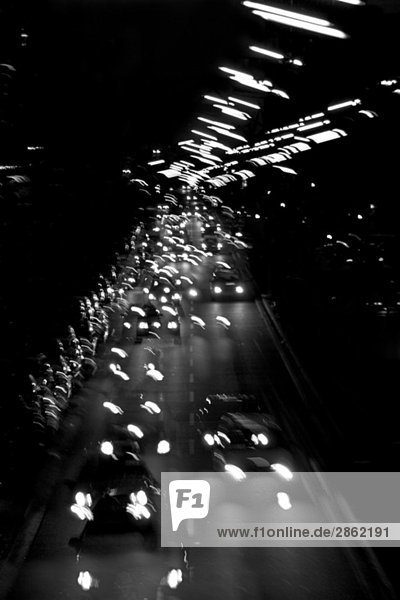 Germany  Hamburg  Urban traffic at night