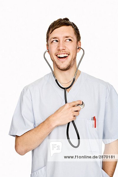 Portrait eines Arztes Schweden.