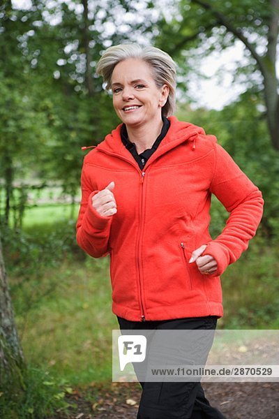 A female jogger Stockholm Sweden.