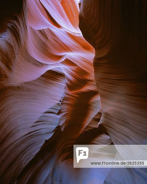 Sandsteinwände des Antelope Canyon  Page  Arizona  USA