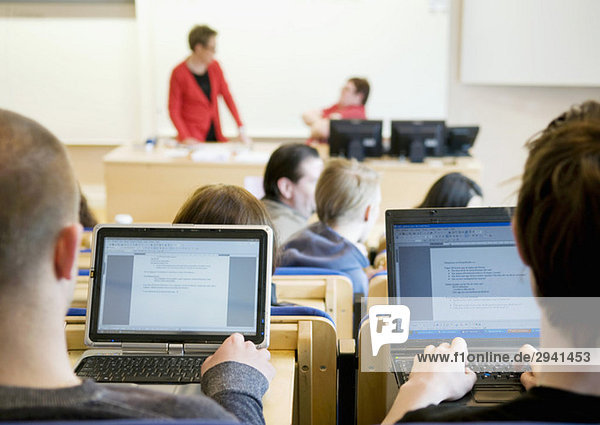 Classroom with computers