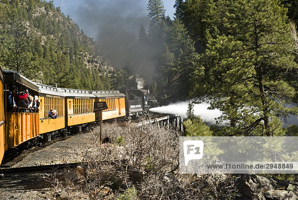 Historic Durango & Silverton train  San Juan National Forest  Colorado