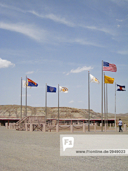 Vier Ecken Denkmal  New Mexico  Colorado  Arizona  Utah