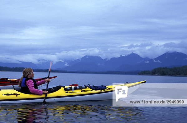 Sea kayaking in the Broken Group Islands  British Columbia