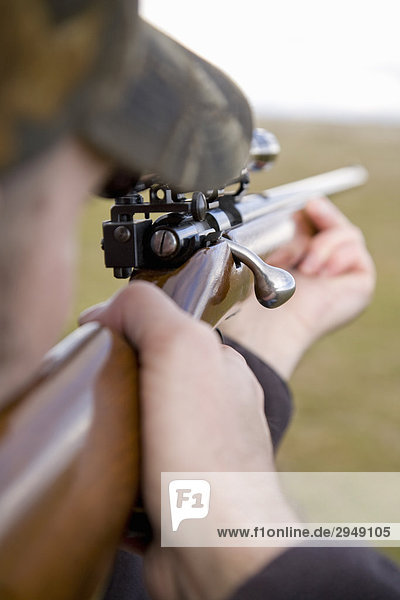 Target shooting a bolt-action 22 rifle near Davenport  Washington.