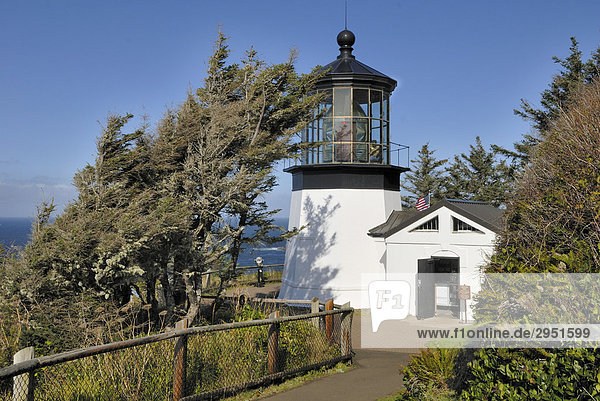 Cape Meares Lighthouse  Tillamook Bay  Oregon  USA