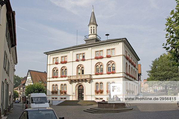 Historic city hall in Lich  Hesse  Germany