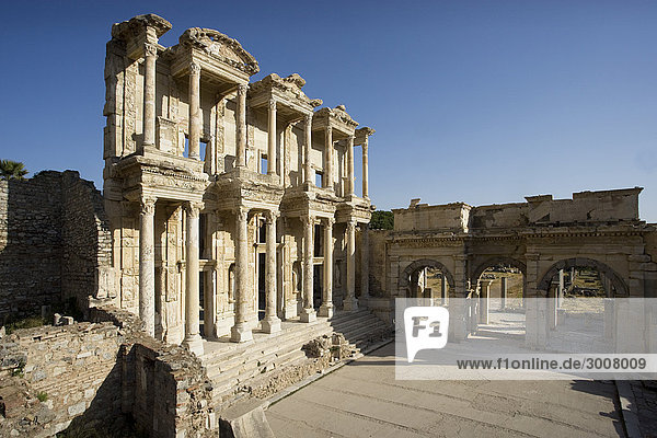 10856093  Turkey  June 2008  Ephesus city  ancient city  ancient site  historic  ruin  ruins  Hellenistic  Greek  Roman  history  Library of Celsus