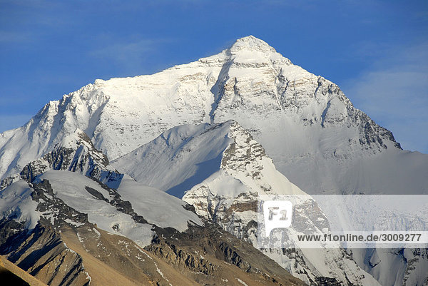 Top of Mt. Everest Chomolungma Tibet China
