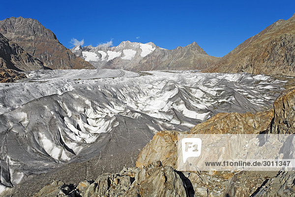 Aletsch Glacier  Valais  Switzerland