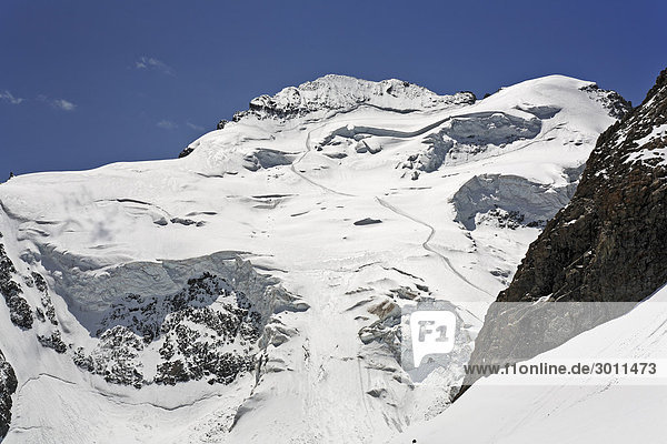 Barre des Ecrins 4.102 m  Glacier Blanc  Provence-Alpes-Cote de Azur  Hautes-Alpes  Frankreich