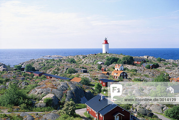 Leuchtturm Ansicht Inselgruppe Schweden