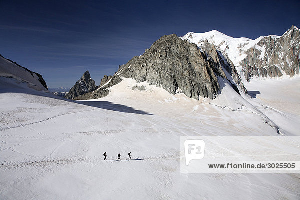 Hikers in french alps