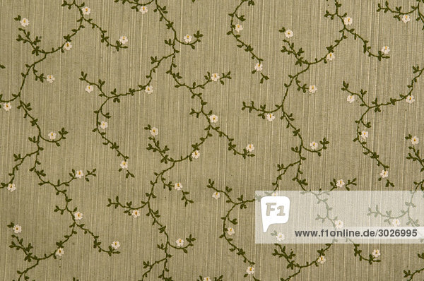 Floral fabric wallpaper  full frame