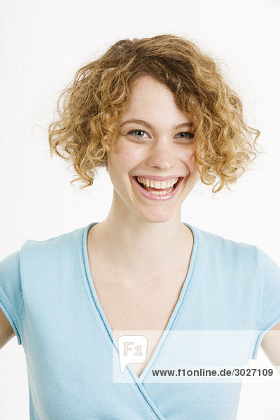 Young woman  smiling  portrait