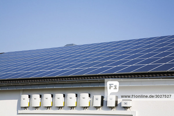 Germany  Cologne  Solar cells on roof