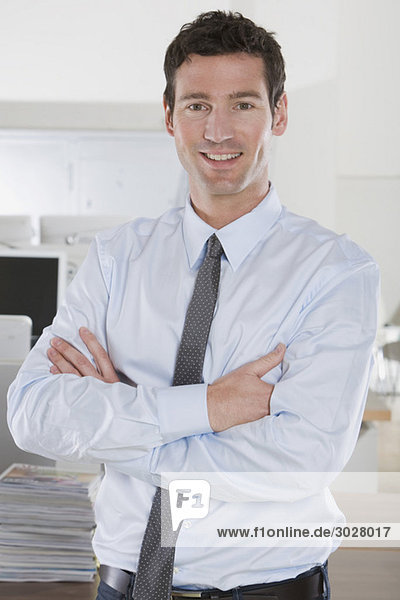 business man in office  smiling  portrait
