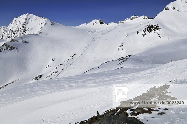 Austria  Tyrol  Stubai Glacier  Skiing region
