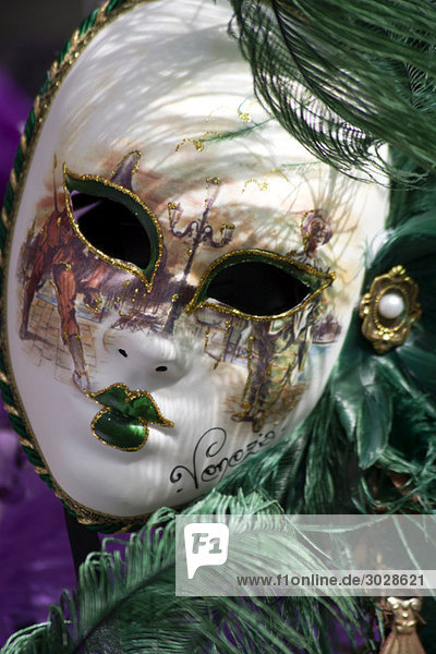 Italy  Venice  Carnival mask  close up