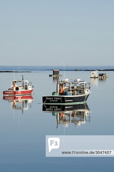 USA  Kennebunkport  Maine Cape Schweinswal  Fisch Pier  Hummer Boote