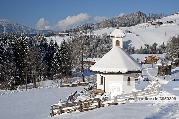 Österreich  Tirol  Alpbach Tal Kapelle
