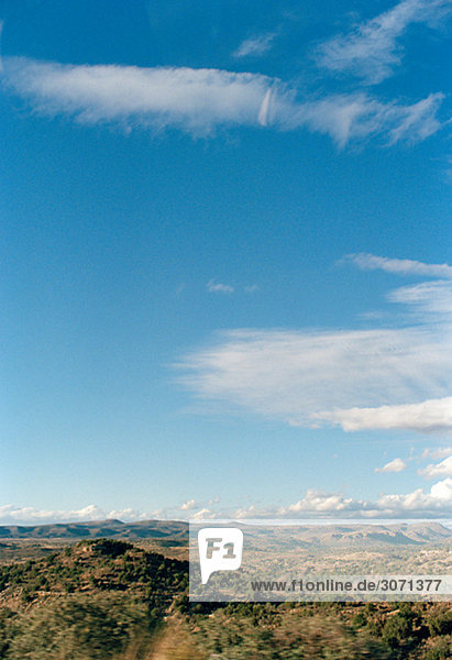 Ein Himmel über offene Landschaft Arizona USA.